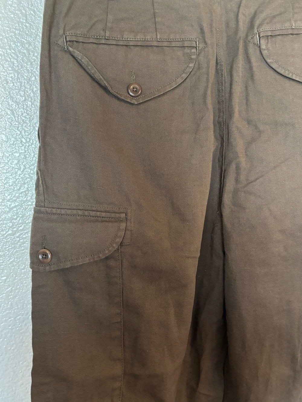 BANANA REPUBLIC Heritage Explorer Gurka Cargo Linen Blend Pants - Picture 6 of 10
